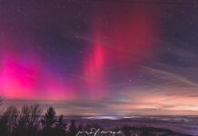 Nebeské divadlo nad Považským Inovcom. Polárna žiara očarila nielen fotografov Nebeské divadlo nad Považským Inovcom