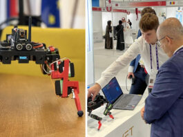 Zo školských lavíc až do Abu Dhabi: Mladý Bánovčan Samuel Adamus zaujal svet štvornohým robotom Štvornohý robot z dielne Samuela Adamusa počas prezentácie na svetovej výstave MILSET Expo-Sciences International 2025 v Abu Dhabi.